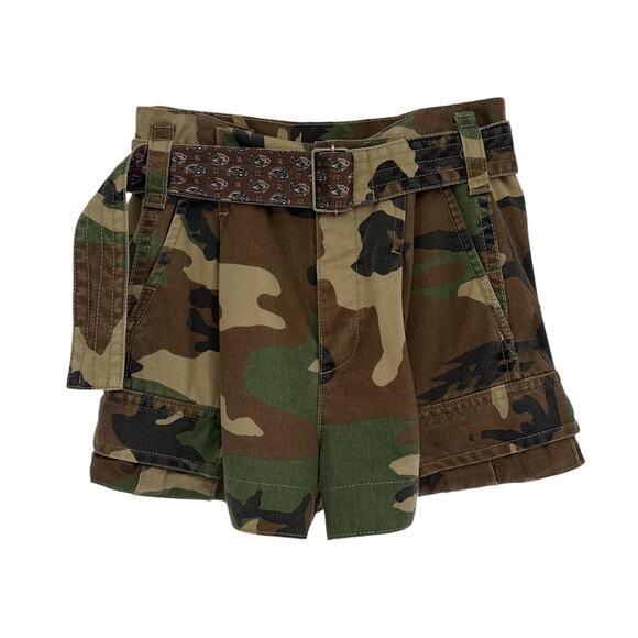 MARC JACOBS Army Cargo Pocket Short in Military Green Multi 0 - Picture 1 of 12